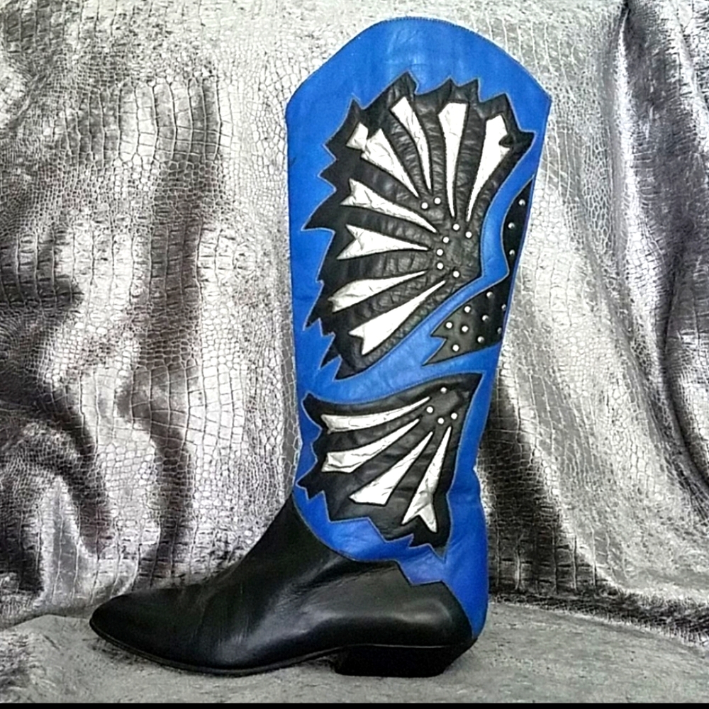 Italian Leather Vintage 37.5 Boots (Fits 7 to 7.5)